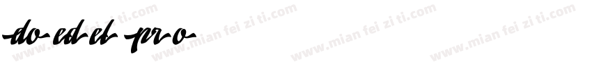 Doedel Pro字体转换